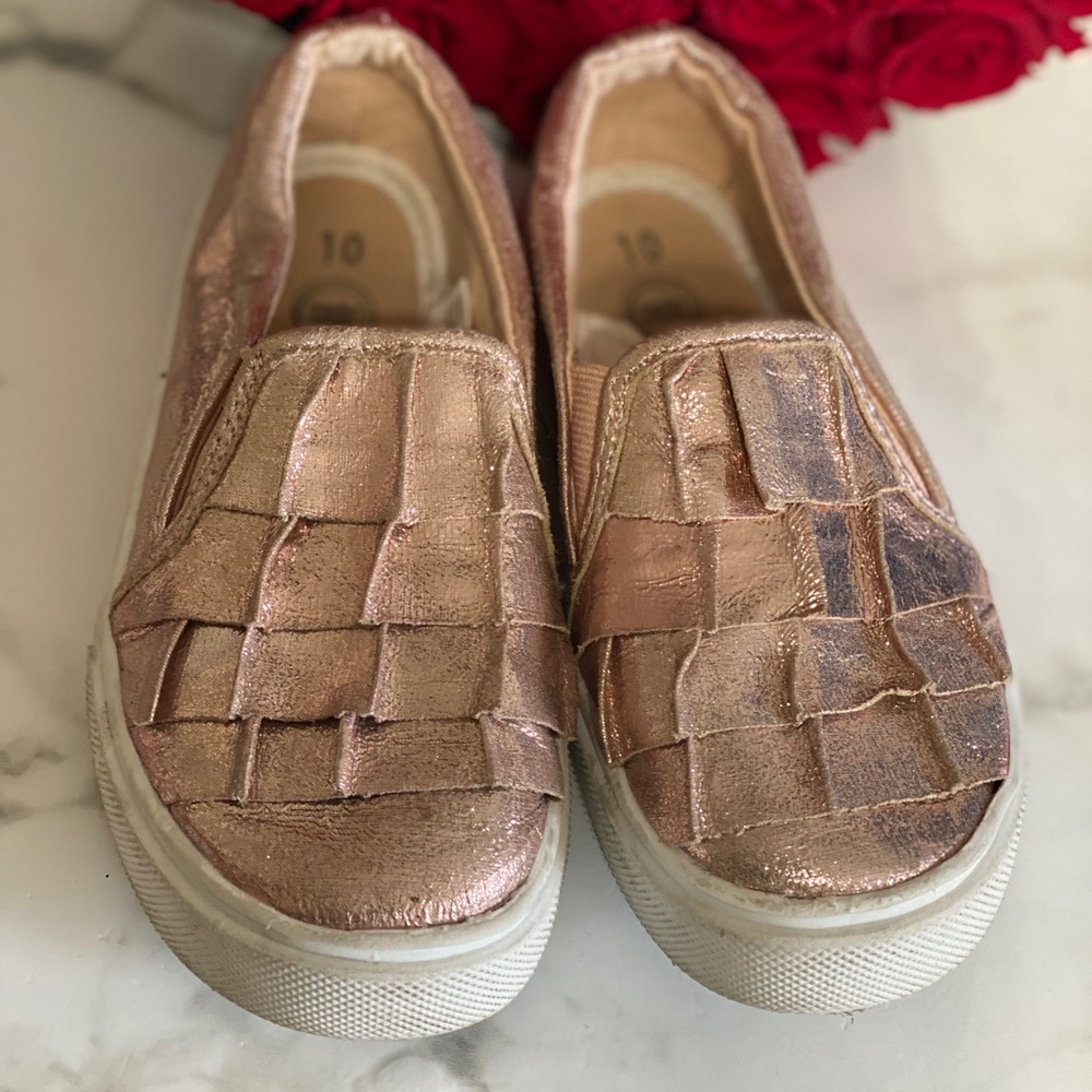 Mermaid scale slip on shoe